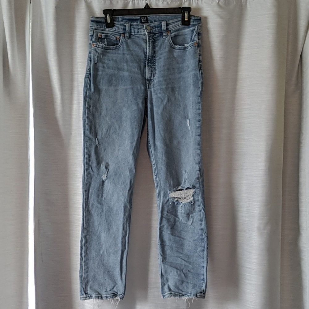 Gap high rise cigarette jeans